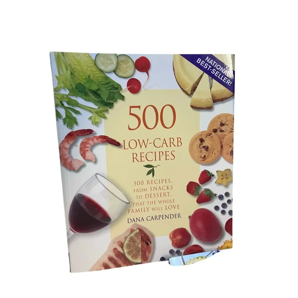 LOW CARB Healthy Cookbooks Lot of‎ (3) RECIPES 15 Minute, 500, Fix it Forget It